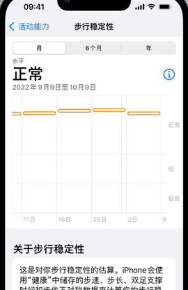 让胡路iPhone手机维修如何在iPhone开启'步行稳定性通知'