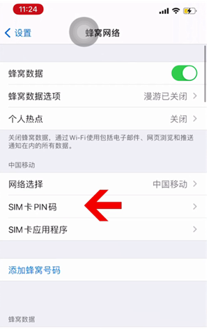 让胡路苹果14维修网分享如何给iPhone14的SIM卡设置密码 